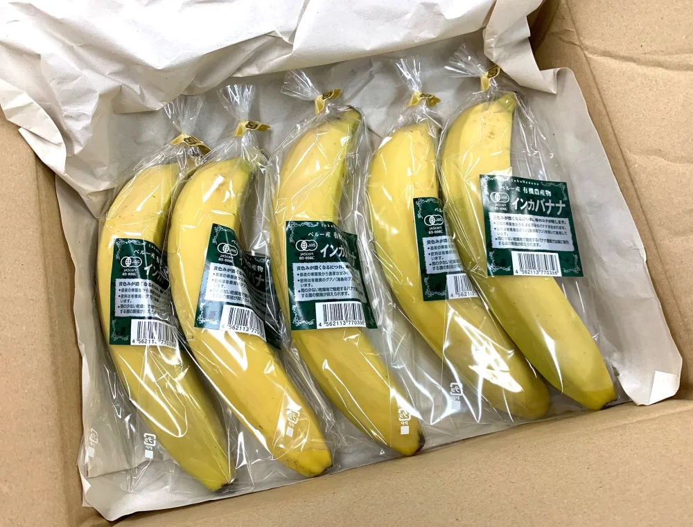 【有機認証】ペルー産 オーガニック 有機バナナ 1本P(約170g) ×10本入箱【冷蔵】