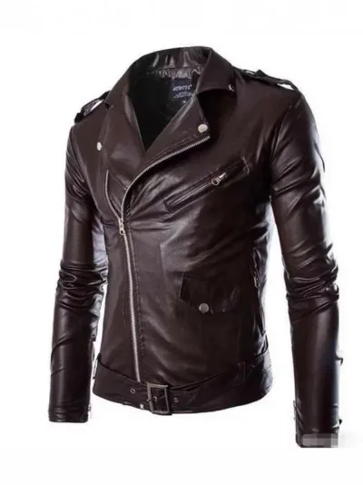 Leather jacket, men's rider's jacket, leather jacket, blouson, outerwear, big silhouette, large size, loose, fake leather, PU leather, cold protection, casual, streetwear, autumn/winter, zip-up, available in many colors