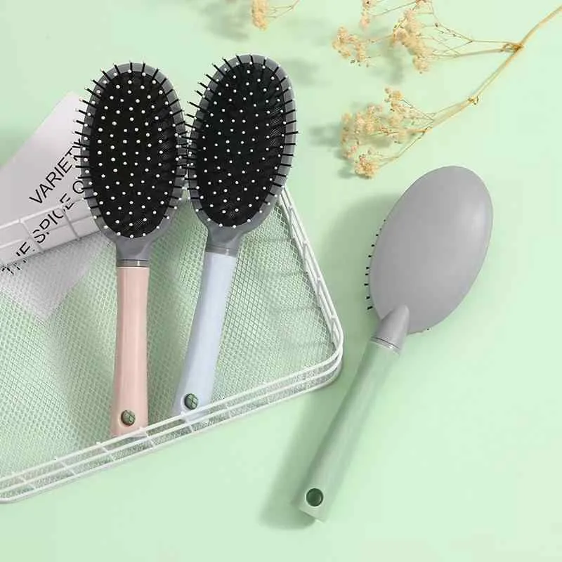 ヘアブラシ レディース パドルブラシ クッションブラシ 頭皮 マッサージ スタイリング ヘアケア くし ロングヘア 静電気防止 美髪