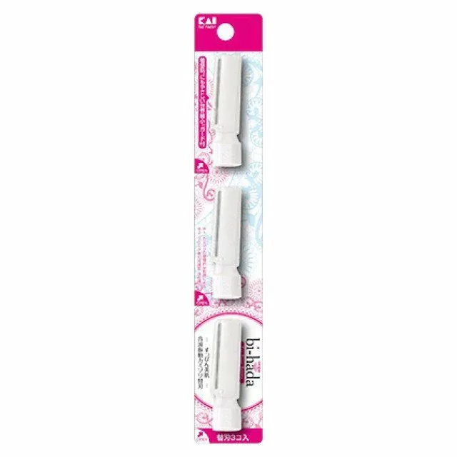 【10個セット】 貝印 bi−hada ompa(ビハダオンパ) L型 替刃3個入×10個セット 【正規品】【k】【mor】【ご注文後発送までに1週間前後頂戴する場合がございます】【t-20】