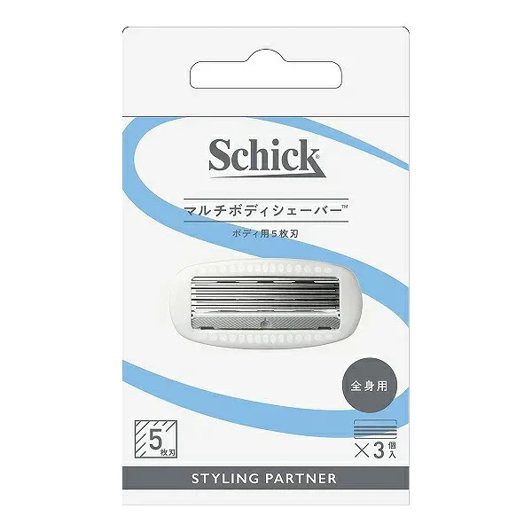 【5個セット】シック マルチボディシェーバー 替刃(3コ入)×5個セット 【正規品】【k】【mor】【ご注文後発送までに2週間前後頂戴する場合がございます】【t-10】