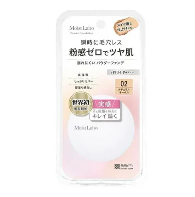 【5個セット】 明色 モイストラボ パウダレスフィット ファンデーション 02 ナチュラルオークル(1個)×5個セット 【正規品】