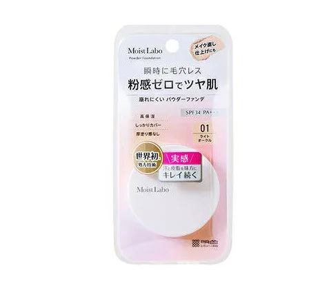 【20個セット】 明色 モイストラボ パウダレスフィット ファンデーション 01 ライトオークル(1個)×20個セット 【正規品】