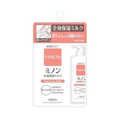 【3個セット】 第一三共ヘルスケア ミノン 全身保湿ミルク 詰め替え用(320ml)×3個セット【正規品】