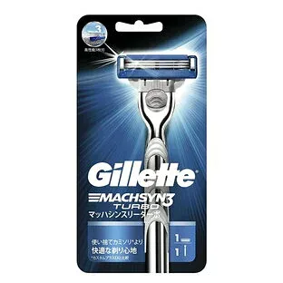 【5個セット】 ジレット マッハシンスリー ターボ ホルダー 替刃1コ付き 髭剃り(1本入)×5個セット【正規品】【mor】【ご注文後発送までに1週間前後頂戴する場合がございます】