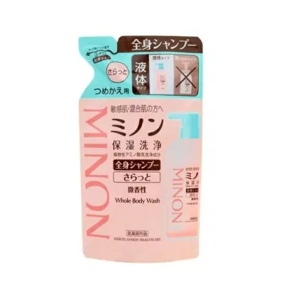 【3個セット】 第一三共ヘルスケア ミノン 全身シャンプー さらっとタイプ 詰め替え(380ml)×3個セット【正規品】