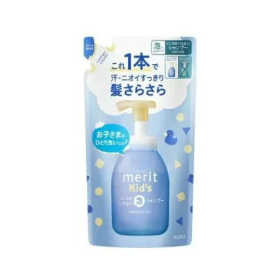 【5個セット】 花王 メリットキッズ リンスのいらない泡シャンプー つめかえ用(270ml)×5個セット【正規品】