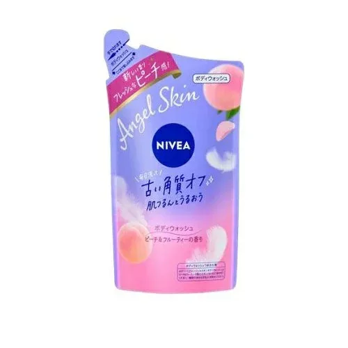 【5個セット】 花王 ニベア エンジェルスキン ボディウォッシュ ピーチ つめかえ(360ml)×5個セット【正規品】