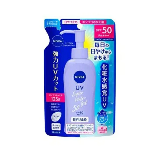 花王 ニベアサン ウォータージェル SPF50 PA+++ つめかえ(125g)【正規品】【t-8】