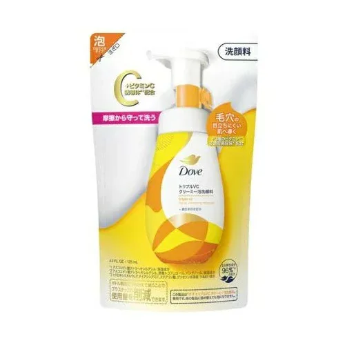 【3個セット】 ユニリーバ ダヴ クリーミー泡洗顔料 トリプルVC つめかえ(125ml)×3個セット【正規品】 ダブ