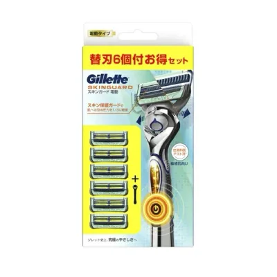 【5個セット】 P&G ジレット スキンガードフレックスボールパワー 電動タイプ ホルダー(ホルダー+替刃6個入)×5個セット【正規品】