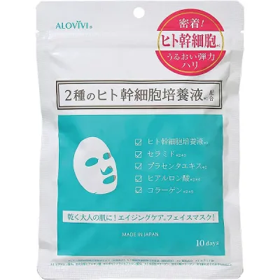【30個セット】 東京アロエ アロヴィヴィ ヒト幹細胞フェイスマスク 10枚入×30個セット【正規品】【ori】【t-4】