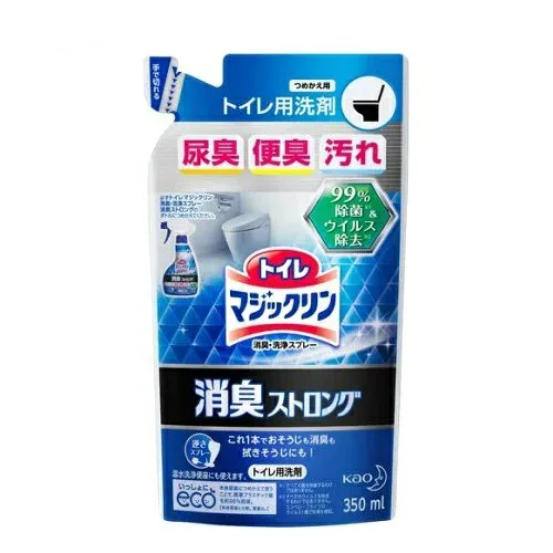 【24個セット】【1ケース分】 花王 トイレマジックリン 消臭ストロング フレッシュハーブの香り つめかえ(350ml)×24個セット 1ケース分【正規品】