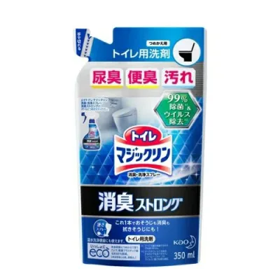 【24個セット】【1ケース分】 花王 トイレマジックリン 消臭ストロング フレッシュハーブの香り つめかえ(350ml)×24個セット 1ケース分【正規品】