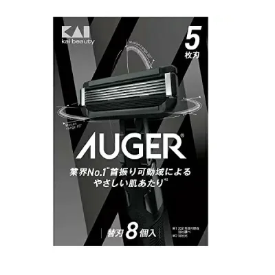 【10個セット】 貝印 AUGER 替刃 8個入×10個セット【正規品】【k】【ご注文後発送までに1週間前後頂戴する場合がございます】【t-k3】