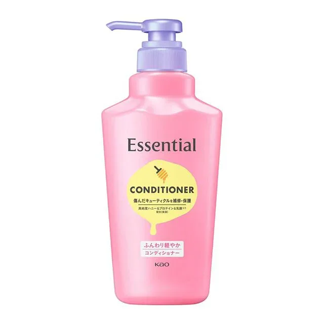 【9個セット】【1ケース分】 花王 エッセンシャル ふんわりうるツヤ コンディショナー ポンプ(450ml)×9個セット 1ケース分【正規品】