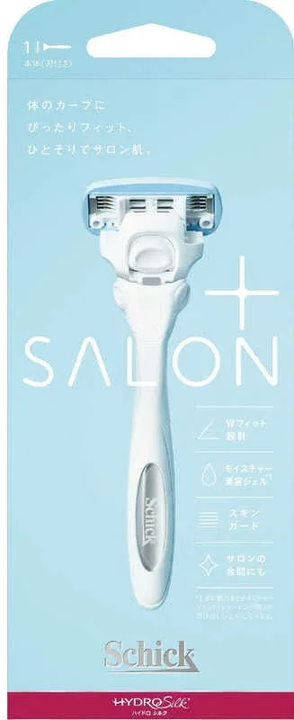 【美容グッズ】Schick(シック)女性用カミソリ ハイドロシルクサロンプラス ホルダー 刃付き【542】