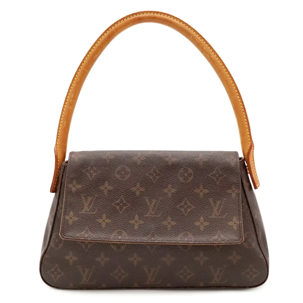 LOUIS VUITTON ルイ ヴィトン モノグラム ミニルーピング ショルダーバッグ セミショルダー ワンショルダー 肩掛け ハンドバッグ M51147 【中古】