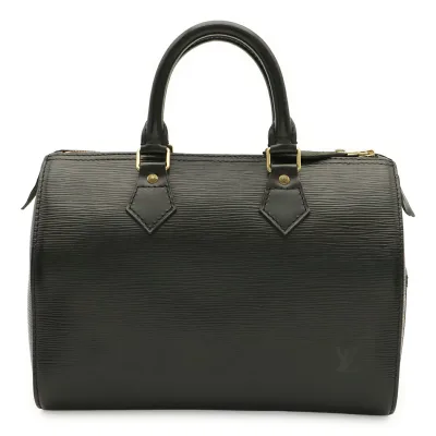 LOUIS VUITTON ルイ ヴィトン エピ スピーディ25 ハンドバッグ ミニボストンバッグ ノワール 黒 ブラック ゴールド金具 M59032 【中古】