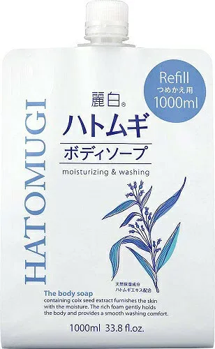 熊野油脂 麗白 ハトムギボディソープ 詰替用 1000ml