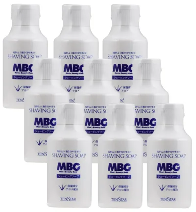 テンスター MBG シェービングソープ 100g×9【9個セット】 髭剃り 粉石けん