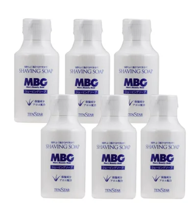テンスター MBG シェービングソープ 100g×6【6個セット】 髭剃り 粉石けん