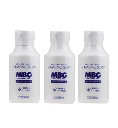 テンスター MBG シェービングソープ 100g×3【3個セット】送料無料 髭剃り 粉石けん