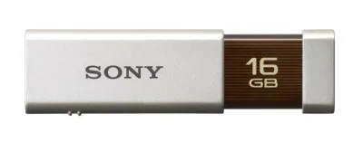 SONY ノックスライド式USBメモリー ポケットビット 16GB ハイスペック ホワイト USM16GLX WA