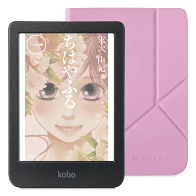 Kobo Clara Colour (ブラック) スリープカバー(キャンディーピンク)セット