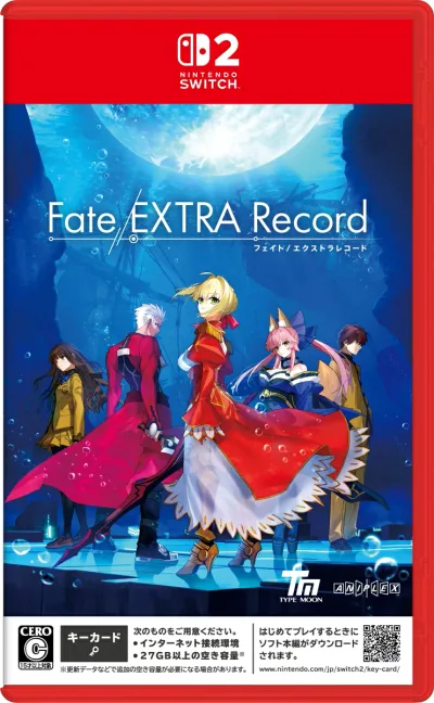 【特典】Fate/EXTRA Record 限定版 Switch2版(【早期購入同梱特典】「月海原学園制服」マイサーヴァント衣装セット 早期解放コード)