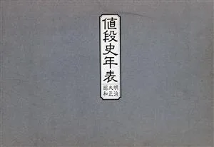 値段史年表 明治・大正・昭和