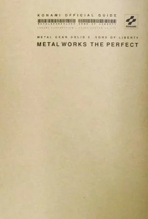 METAL GEAR SOLID 2 SONS OF LIBERTY METAL WORKS THE PERFECT KONAMI OFFICIAL GUIDE