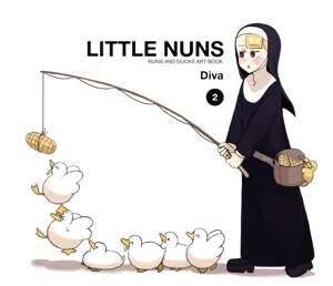 LITTLE NUNS NUNS AND DUCKS ART BOOK(2)