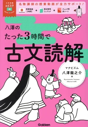 八澤のたった3時間で古文読解 大学受験ムビスタ