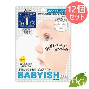 コーセー クリアターン ベイビッシュ ホワイトマスク 7回分×12個セット