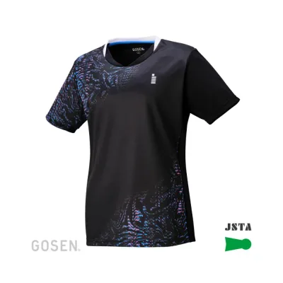 GOSEN ゴーセン T2543 レディース ゲームシャツ ブラックテニス バドミントン