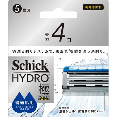 【まとめてお得】シック ハイドロ極 パワー 普通肌用 4個入