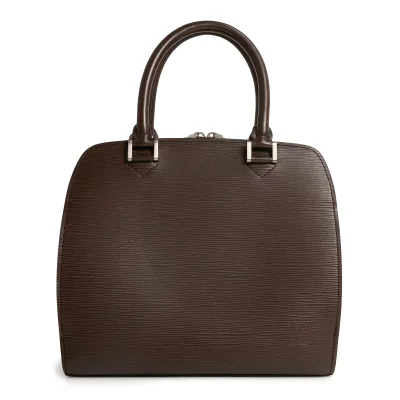 【未使用 展示品】LOUIS VUITTON ルイ ヴィトン M5205D ポンヌフ エピレザー モカ ブラウン ハンドバッグ マットシルバー金具