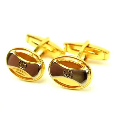 【AUTUMN BRAND SALE★27%OFFクーポン】グッチ Gucci カフス アクセサリー メンズ可 ゴールド×シルバー 【グッチ】 T12029 【中古】 ブランド ハイブランド ヴィンテージ 送料無料
