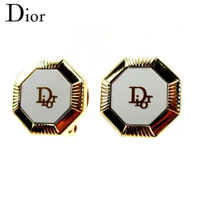 【お買い物マラソン★30%OFFクーポン】ディオール イヤリング アクセサリー ロゴ シルバー ゴールド Dior 【ディオール】 t10495s 【中古】 ブランド ハイブランド ヴィンテージ 送料無料