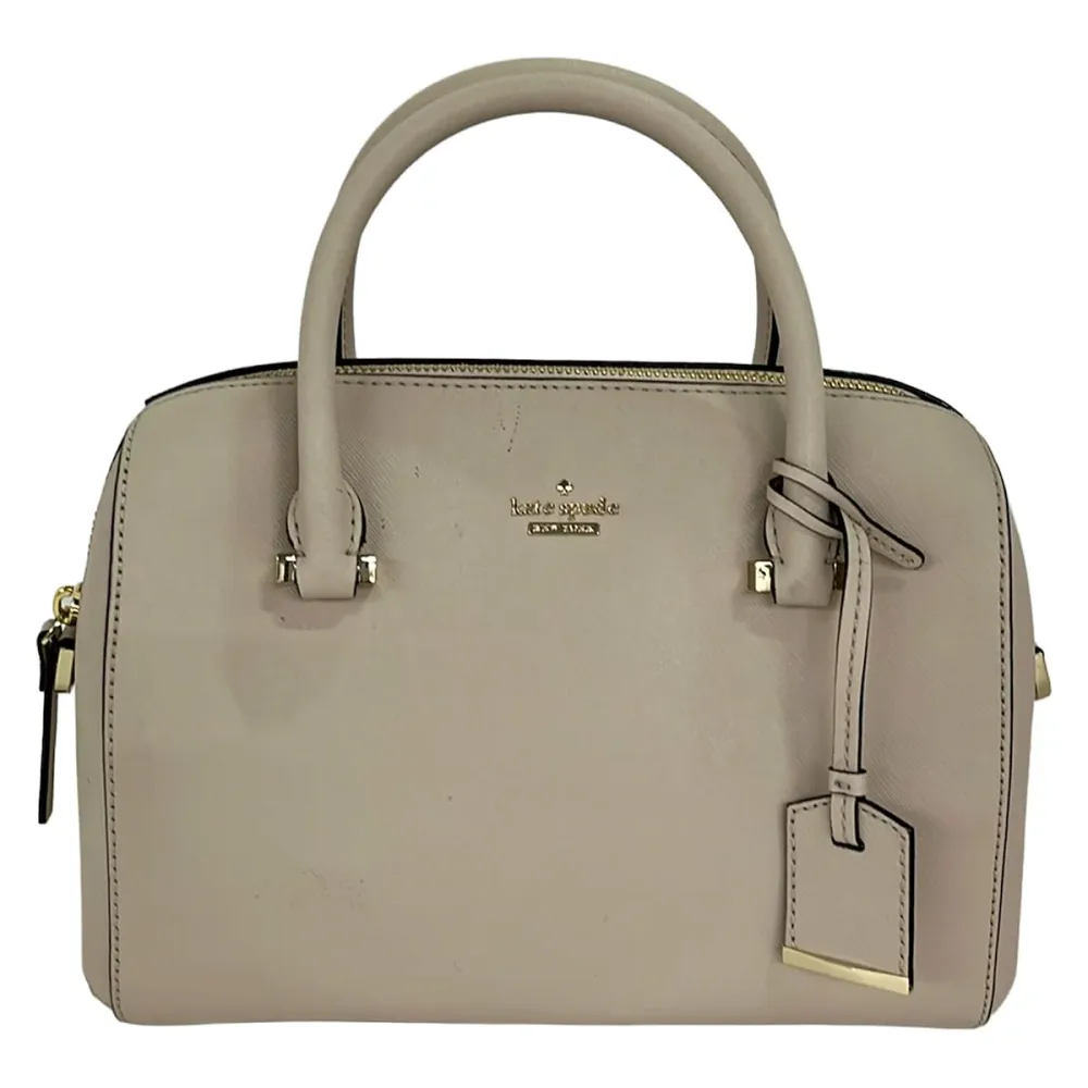 【中古】Kate spade(ケイトスペード) キャメロンストリート ラージ レーン ハンドバッグ ベージュ レザー