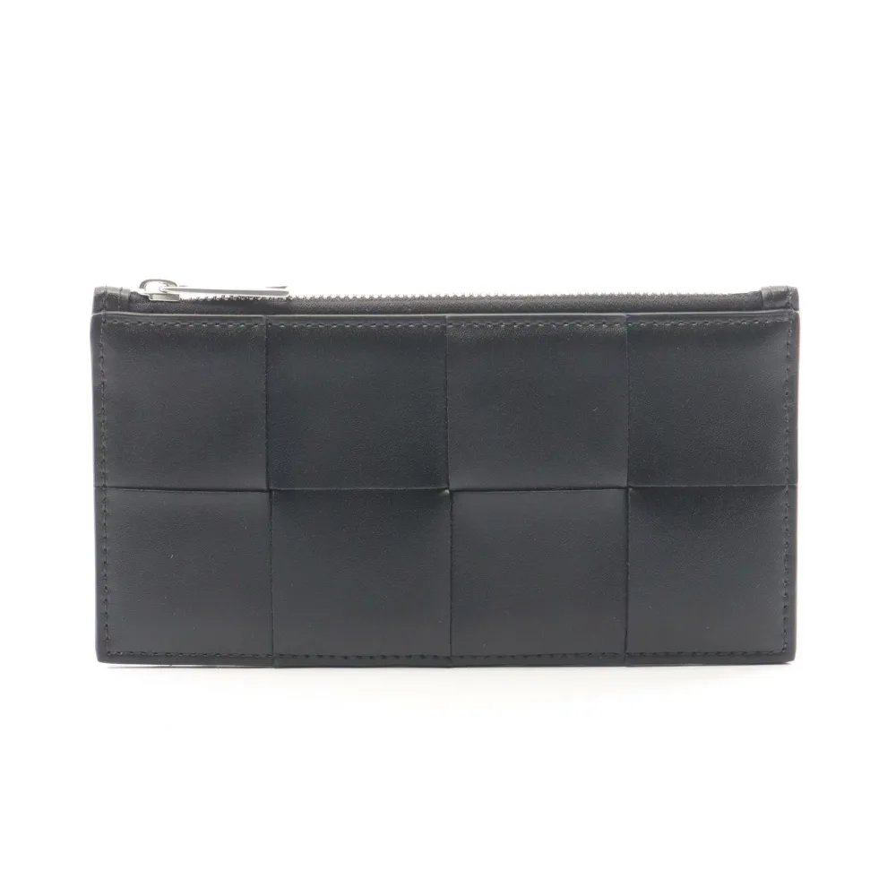 【2,500円OFFクーポン対象 10/13 10時〜10/19 9:59】ボッテガヴェネタ BOTTEGA VENETA カセット コインケース カードケース アクセサリー レザー メンズ ブラック系 749460VBWD38803 【新品】
