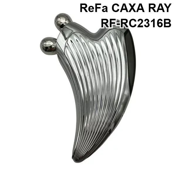 【中古】リファ ReFa カッサレイ CAXA RAY 美顔器 美顔ローラー フェイスケア RF-RC2316B 美容 シルバー色 レディース 6V756