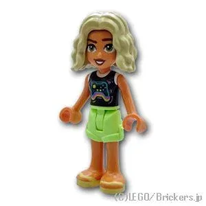 レゴ フレンズ ミニフィグ フレンズ ノヴァ - ゲームコントローラーシャツ| LEGO純正品の フィギュア 人形 ミニフィギュア