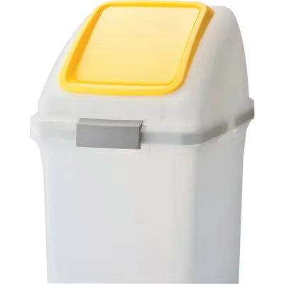 【あす楽対応・送料無料】コンドル 屋内用屑入れ リサイクルトラッシュ SKL−35用 ブッシュ蓋 黄