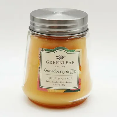 【10%OFFクーポン】グリーンリーフ プティートキャンドル グースベリー&フィグ アロマフレグランス 蝋燭 GREENLEAF メーカー品番GL18952