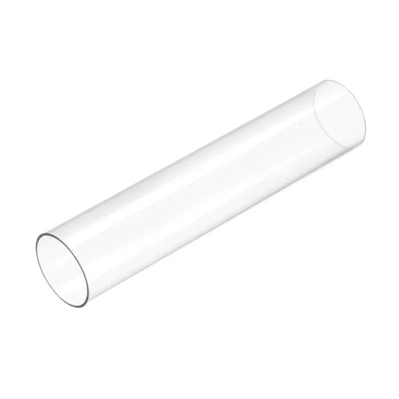 DMiotech 6"クリアリジッドプラスチックパイプ 30mm×32mm ポリカーボネートチュービング ラウンドチューブ 照明用 水道用