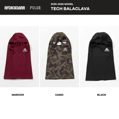 AFDICEGEAR x POLeR TECH BALACLAVA エーエフディ ポーラー コラボレーション テック バラクラバ