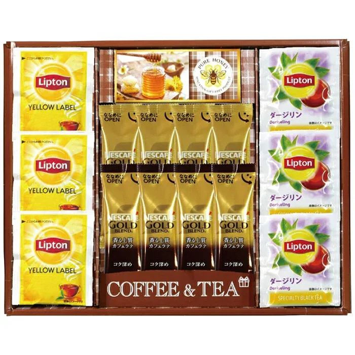 エルスト ネスカフェ・リプトン・はちみつギフト 6662-20 内祝 内祝い お祝 御祝 記念品 出産内祝い プレゼント 快気祝い 粗供養 引出物