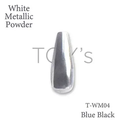 TOY's × INITY トイズバイアイニティ ホワイトメタリックパウダー T-WM04 ブルーブラック 0.3g【ブルーブラック ミラーパウダー ミラーネイル 大人気 ホワイトメタリック】